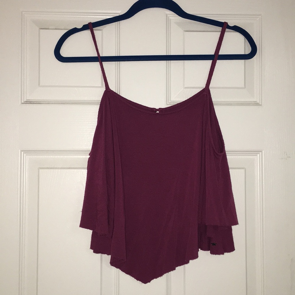 American eagle cold shoulder top